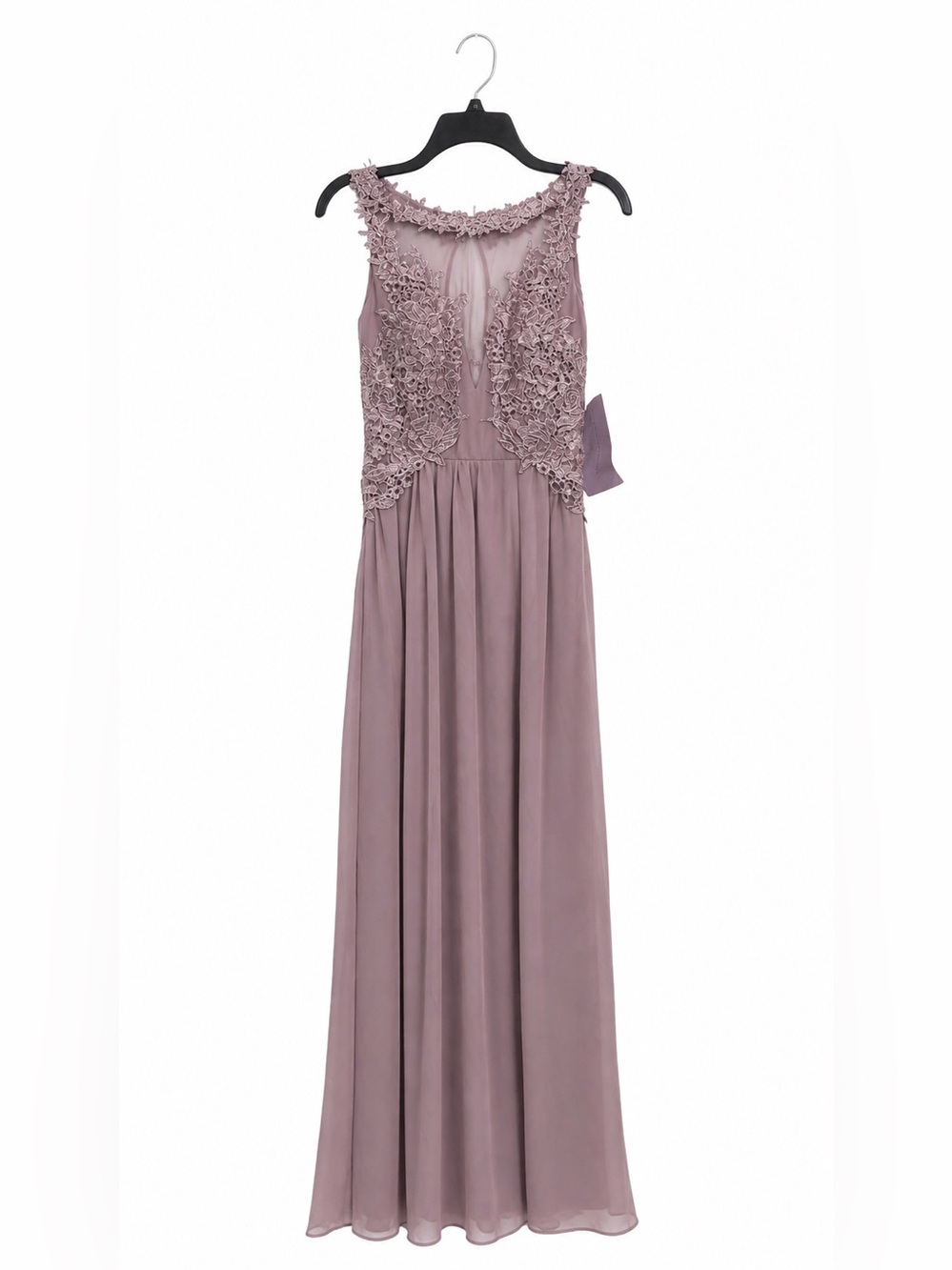 Soieblu Vintage Mauve Lace Chiffon Gown – Size Small – NWT Formal Dress